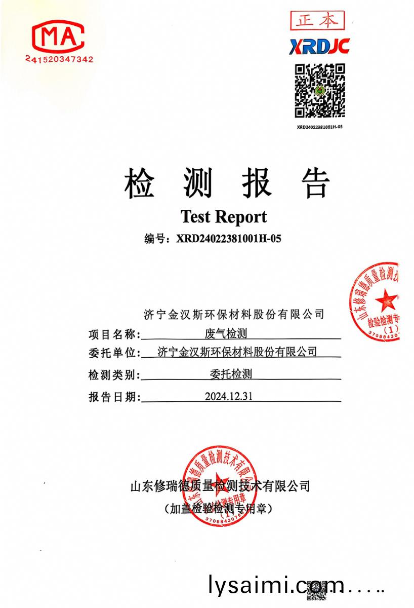 檢(jian)測(ce)報(bao)告(gao)（2024.12.31）